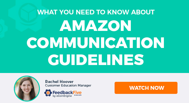 Photo of the presenting expert with text, “What You Need to Know About Amazon Communication Guidelines"