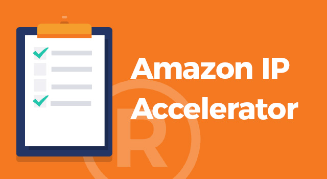 Checklist and registered trademark symbol with text, "Amazon IP accelerator"