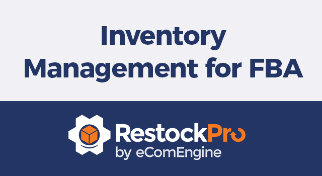 RestockPro logo with text, "Inventory management for FBA"