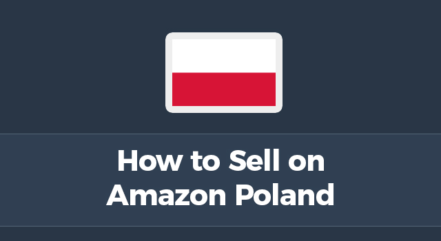 Polish flag with text, "How to sell on Amazon Poland"