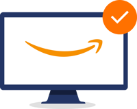 Monitor with Amazon smile